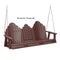 Berlin Gardens Cozi-Back Three Seat Swing w/Console (Stainless Chains)