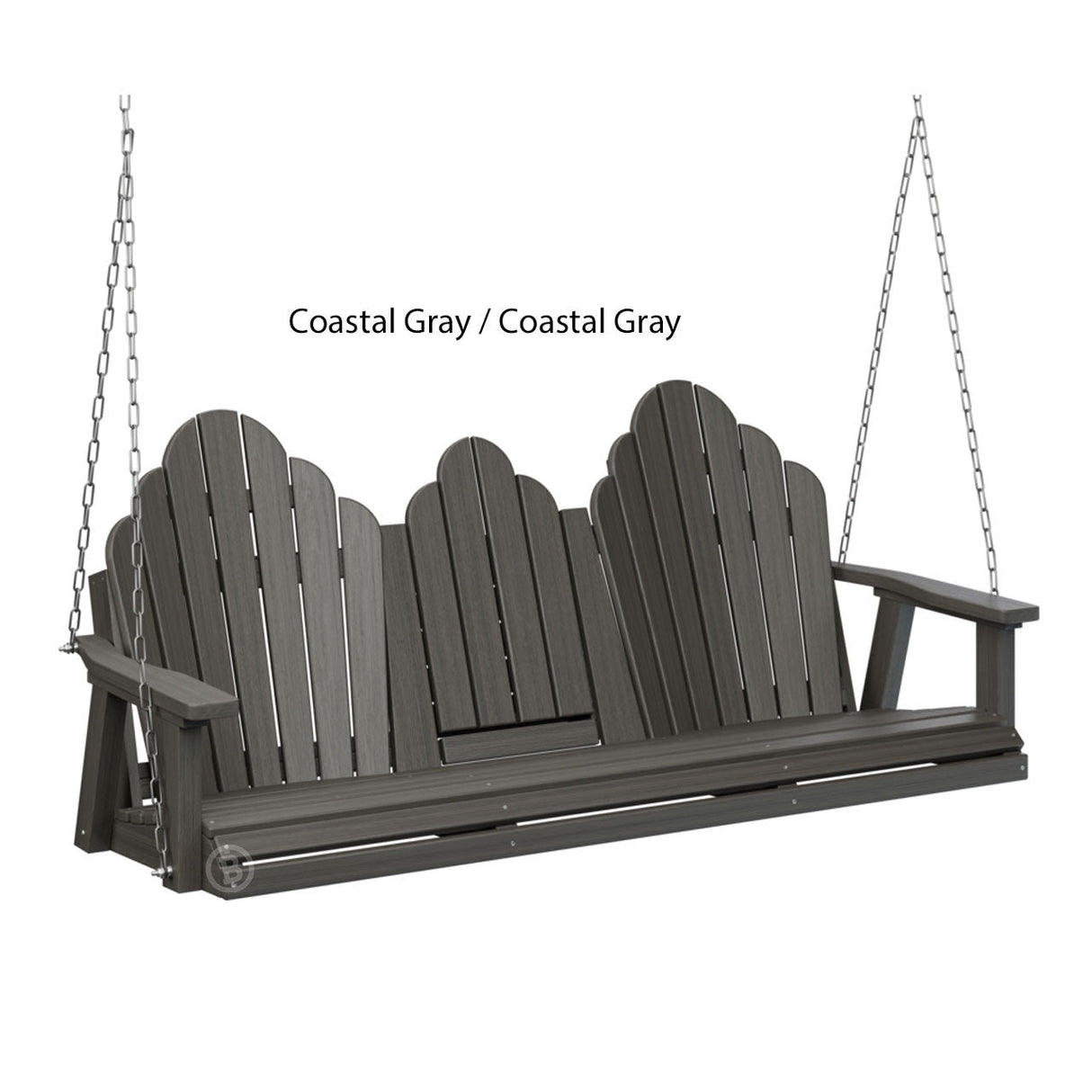 Berlin Gardens Cozi-Back Three Seat Swing w/Console (Stainless Chains)