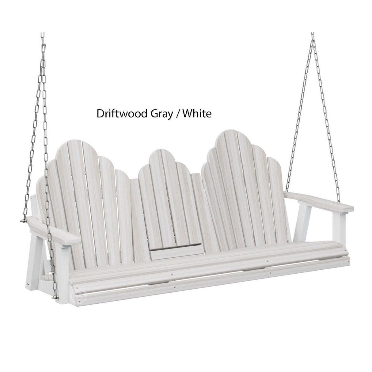 Berlin Gardens Cozi-Back Three Seat Swing w/Console (Stainless Chains)