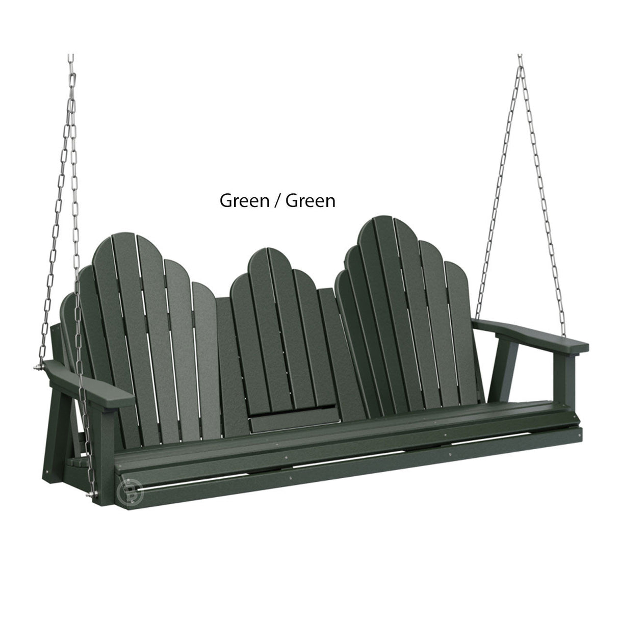 Berlin Gardens Cozi-Back Three Seat Swing w/Console (Stainless Chains)
