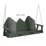 Berlin Gardens Cozi-Back Three Seat Swing w/Console (Stainless Chains)