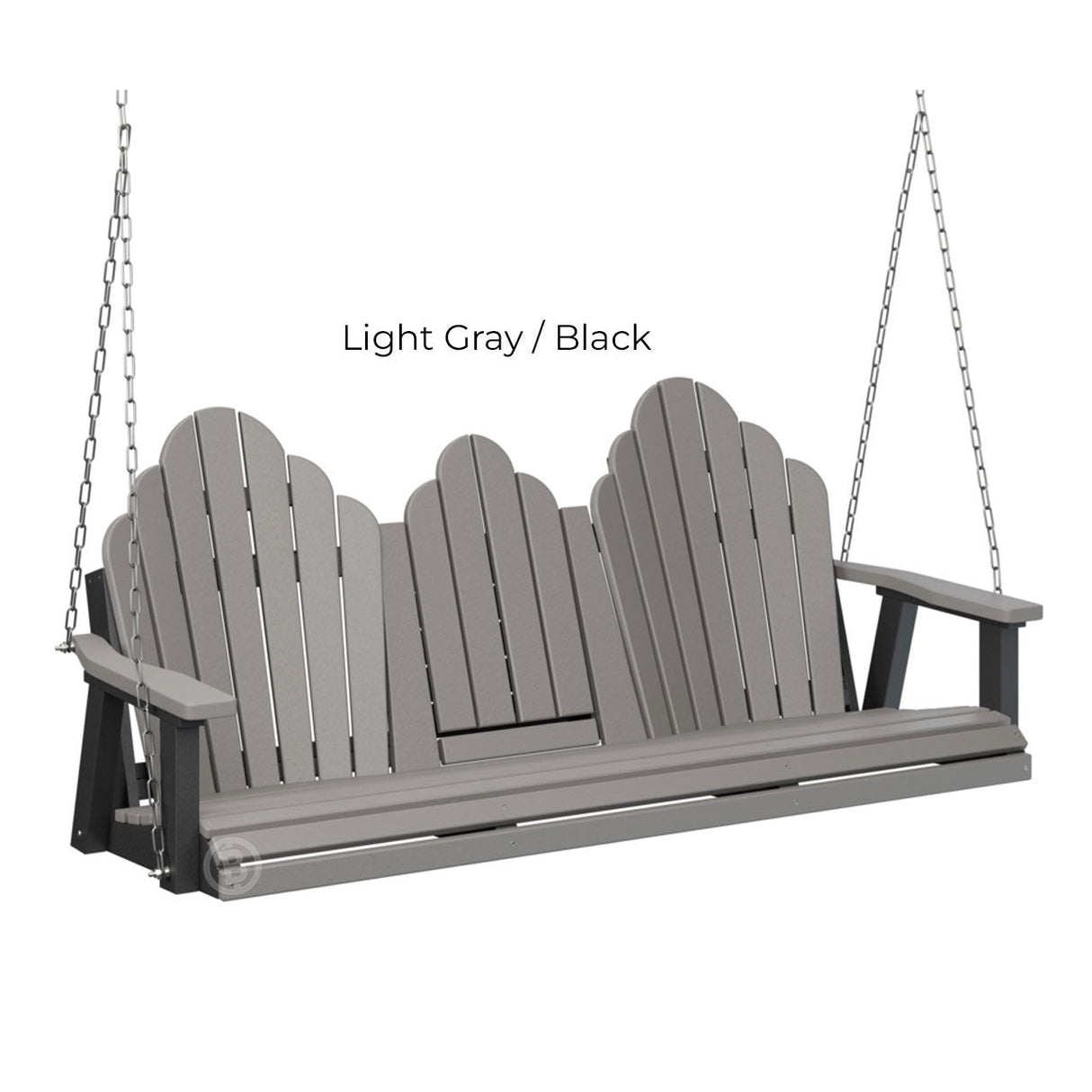 Berlin Gardens Cozi-Back Three Seat Swing w/Console (Stainless Chains)