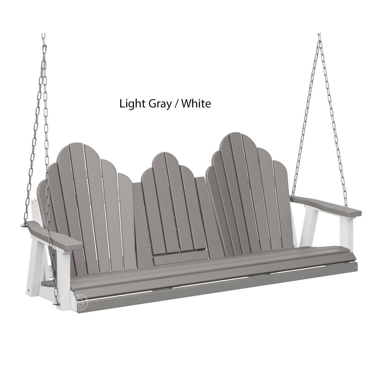 Berlin Gardens Cozi-Back Three Seat Swing w/Console (Stainless Chains)
