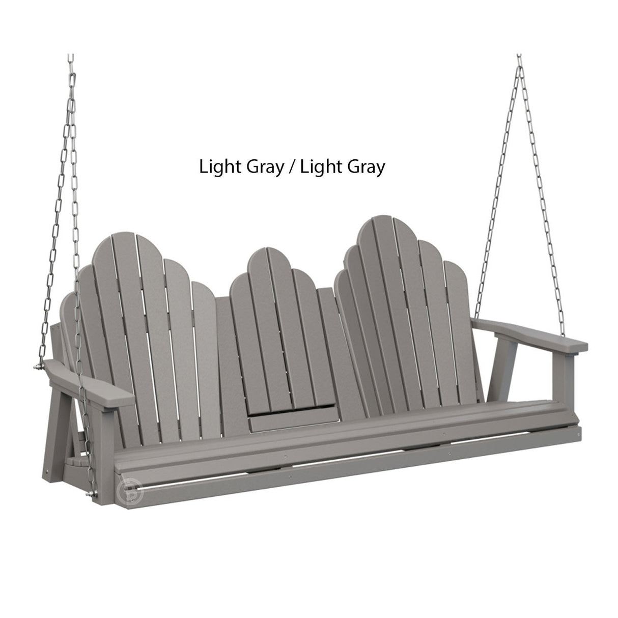 Berlin Gardens Cozi-Back Three Seat Swing w/Console (Stainless Chains)