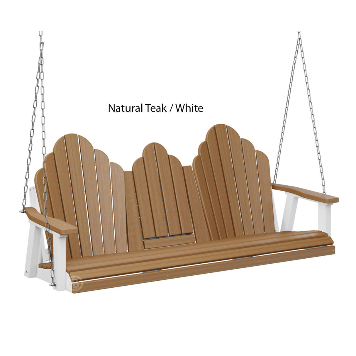 Berlin Gardens Cozi-Back Three Seat Swing w/Console (Stainless Chains)