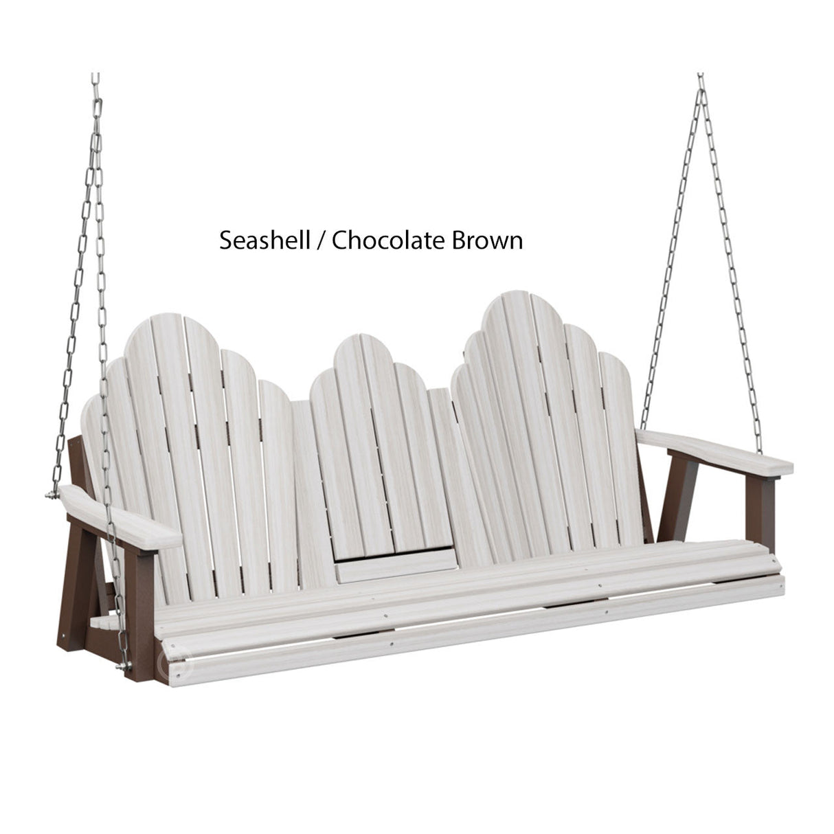 Berlin Gardens Cozi-Back Three Seat Swing w/Console (Stainless Chains)