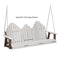 Berlin Gardens Cozi-Back Three Seat Swing w/Console (Stainless Chains)