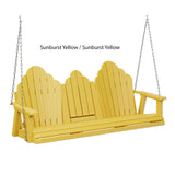 Berlin Gardens Cozi-Back Three Seat Swing w/Console (Stainless Chains)