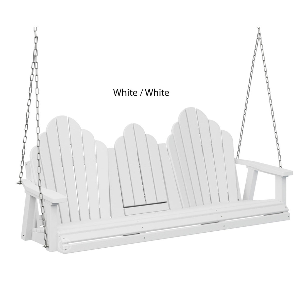 Berlin Gardens Cozi-Back Three Seat Swing w/Console (Stainless Chains)