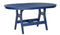 Berlin Gardens Harbor Bar Tables Standard Top 44" x 64" Oblong Bar Table