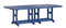 Berlin Gardens Garden Classic Standard Top 44" x 96" Rectangular Bar Table