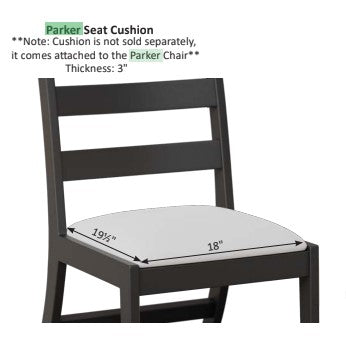 Berlin Gardens Parker Dining Chair Seat Cushion