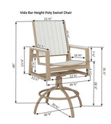 Berlin Gardens Vida Poly Swivel Bar Chair