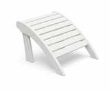 Poly Casual Ottoman, White - Quick Ship