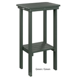 Berlin Gardens Rectangle End Table Bar Height