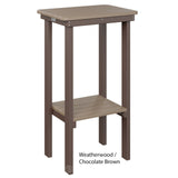 Berlin Gardens Rectangle End Table Bar Height