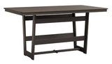 Berlin Gardens Hudson Counter Height 40" x 70" Rectangle Table with Hammered Top