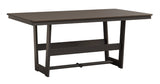 Berlin Gardens Hudson Dining Height 40" x 70" Rectangle Table with Hammered Top