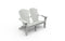 Seaside Casual Adirondack Shellback Love Seat