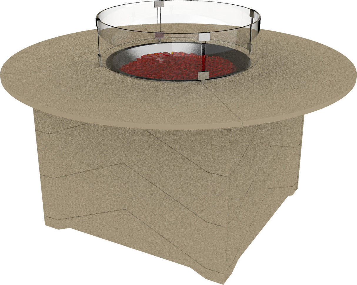Seaside Casual Aura 50" Round Fire Table