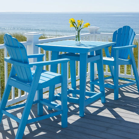 Seaside Casual 3 Piece Balcony Adirondack Collection - SC3PBAC-48 