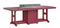 Berlin Gardens Garden Classic Standard Top 44" x 96" Rectangular Fire Dining Table