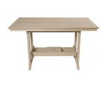 Beaver Dam Seabreak 72" Mission Rail Bar Table