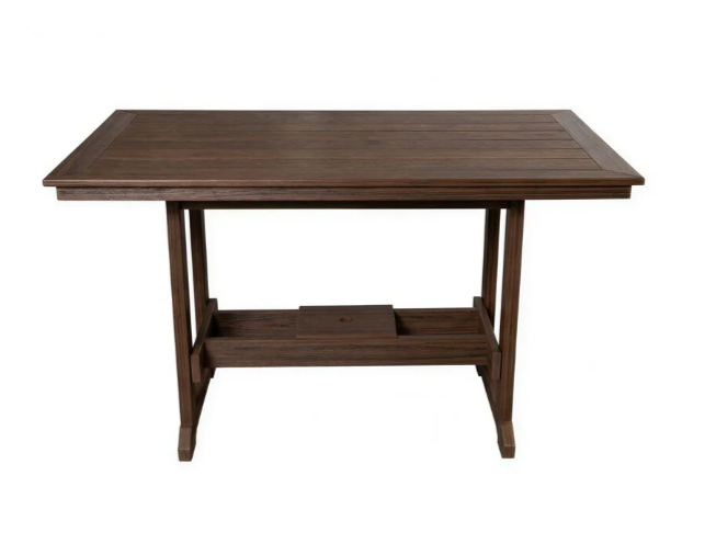 Beaver Dam Seabreak 72" Mission Rail Bar Table