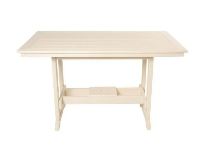 Beaver Dam Seabreak 72" Mission Rail Bar Table