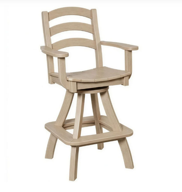 Beaver Dam Seabreak Bar Swivel Chair with Arms