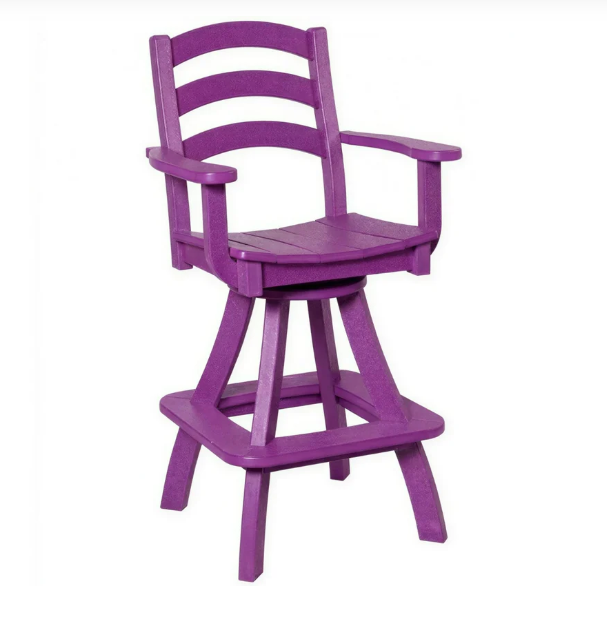 Beaver Dam Seabreak Bar Swivel Chair with Arms