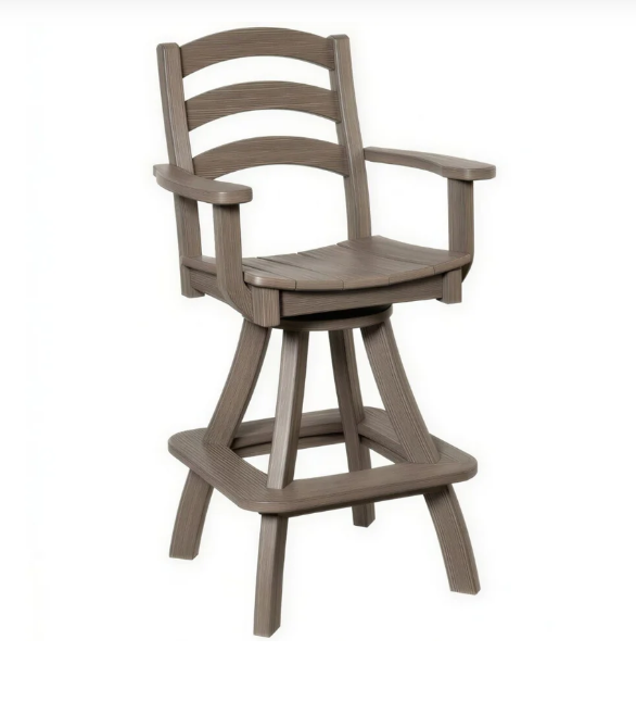 Beaver Dam Seabreak Bar Swivel Chair with Arms
