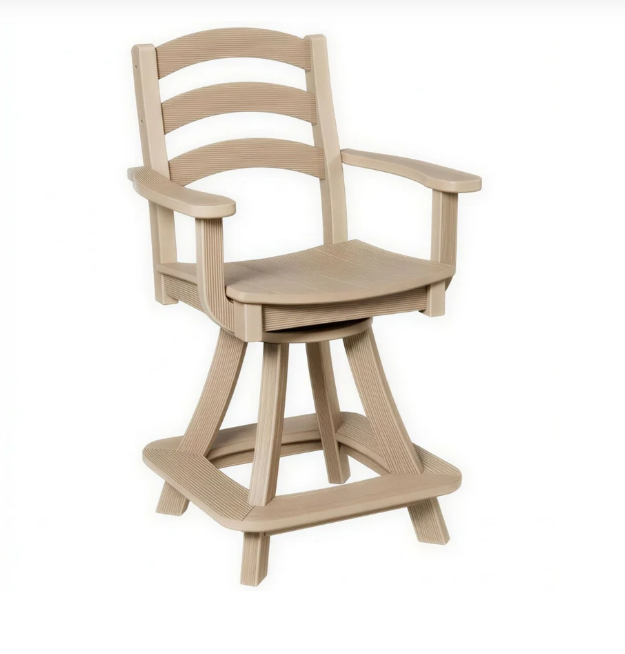 Beaver Dam Seabreak Counter Swivel Chair with Arms