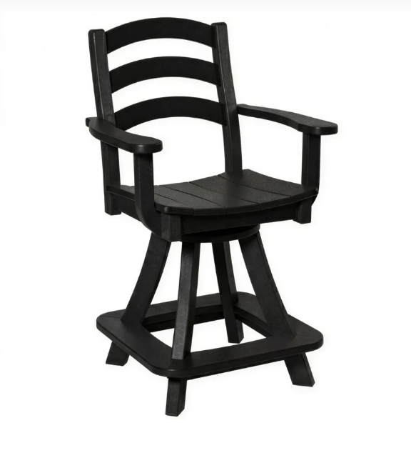 Beaver Dam Seabreak Counter Swivel Chair with Arms