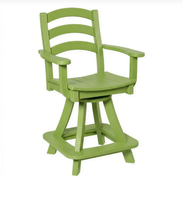 Beaver Dam Seabreak Counter Swivel Chair with Arms