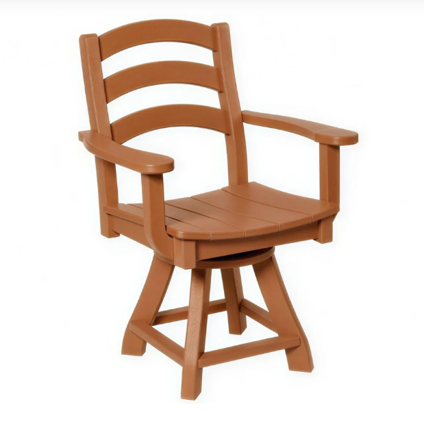 Beaver Dam Seabreak Dining Swivel Chair with Arms