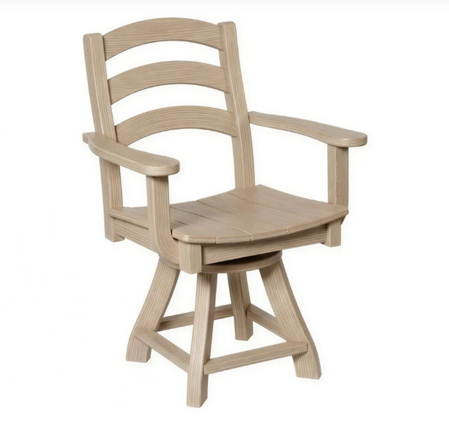 Beaver Dam Seabreak Dining Swivel Chair with Arms