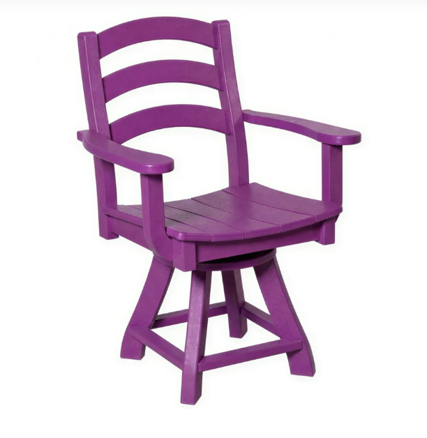 Beaver Dam Seabreak Dining Swivel Chair with Arms