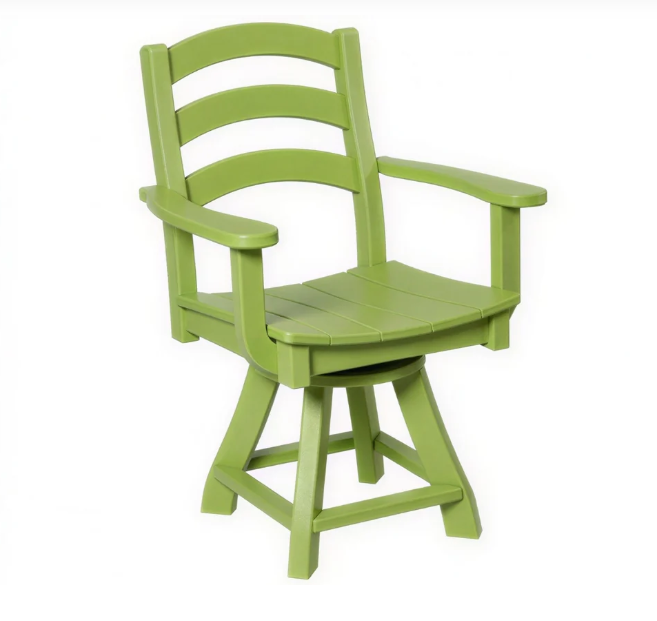 Beaver Dam Seabreak Dining Swivel Chair with Arms
