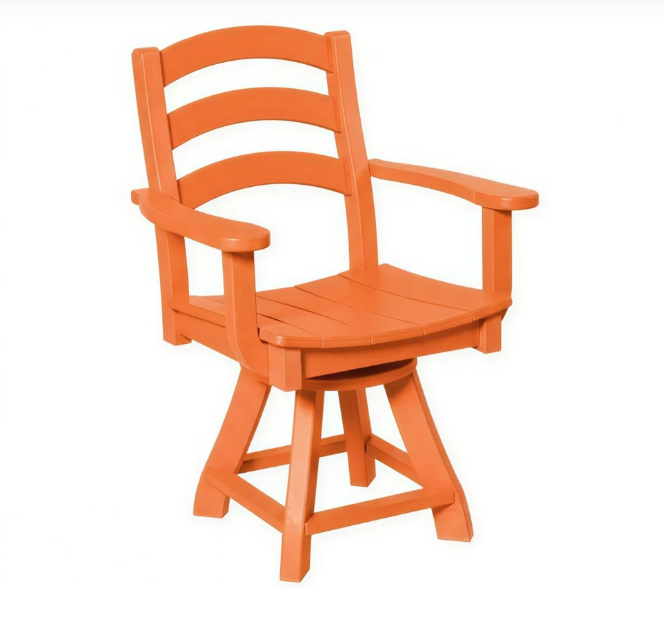 Beaver Dam Seabreak Dining Swivel Chair with Arms