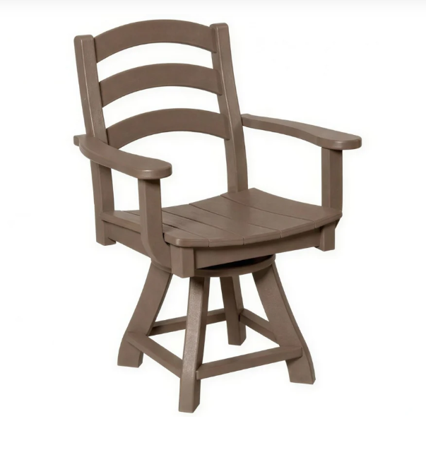 Beaver Dam Seabreak Dining Swivel Chair with Arms