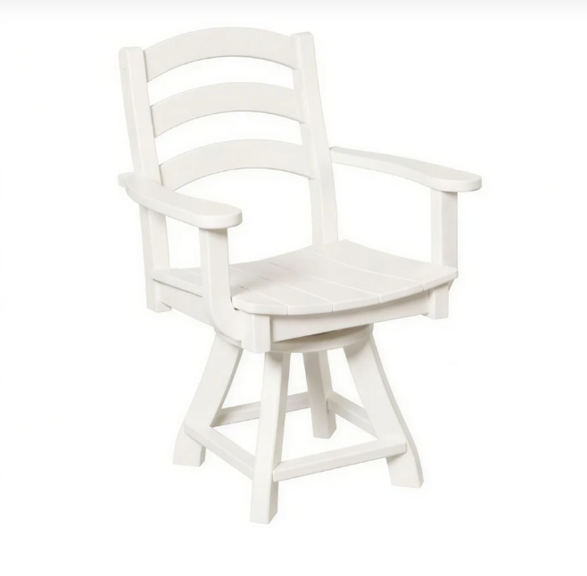 Beaver Dam Seabreak Dining Swivel Chair with Arms