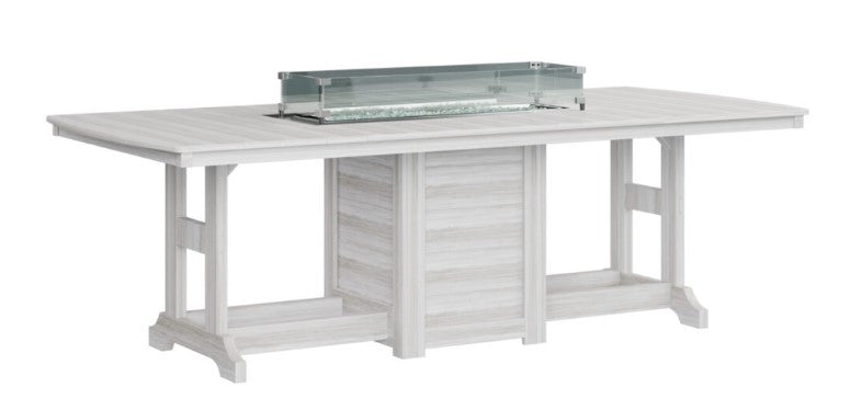 Berlin Gardens Garden Classic Standard Top 44" x 96" Rectangular Fire Counter Table