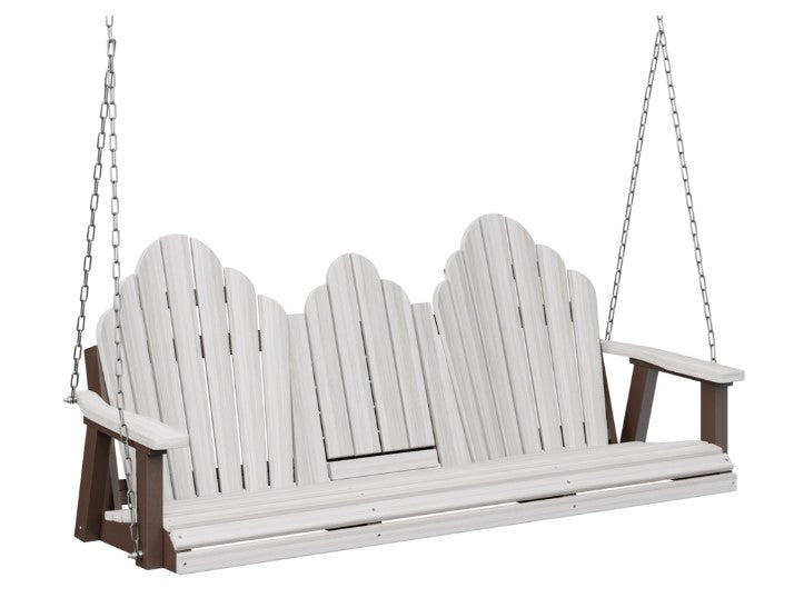 Berlin Gardens Cozi-Back Three Seat Swing w/Console (Zinc Chains)