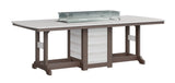Berlin Gardens Garden Classic Standard Top 44" x 96" Rectangular Fire Counter Table
