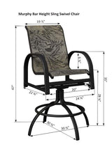 Berlin Gardens Murphy Regular Sling Swivel Bar Chair