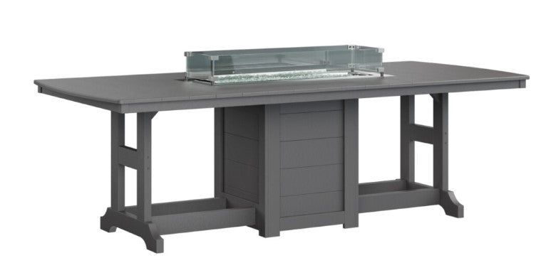 Berlin Gardens Garden Classic Standard Top 44" x 96" Rectangular Fire Counter Table