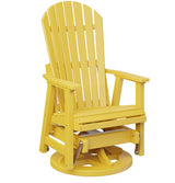 Berlin Gardens Comfo-Back Swivel Glider with Allochrome Brackets