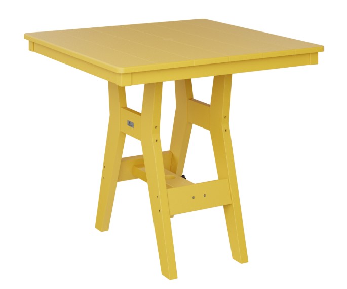 Berlin Gardens Harbor Bar Tables Standard Top 33" Square Bar Table