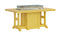 Berlin Gardens Garden Classic Standard Top 44" x 72" Rectangular Fire Bar Table